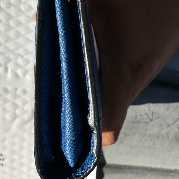 Blue Prada Bifold Wallet - Picture 10 of 16